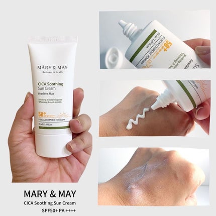 シカスージングサンクリーム/MARY&MAY/日焼け止めクリームを使ったクチコミ(2枚目)