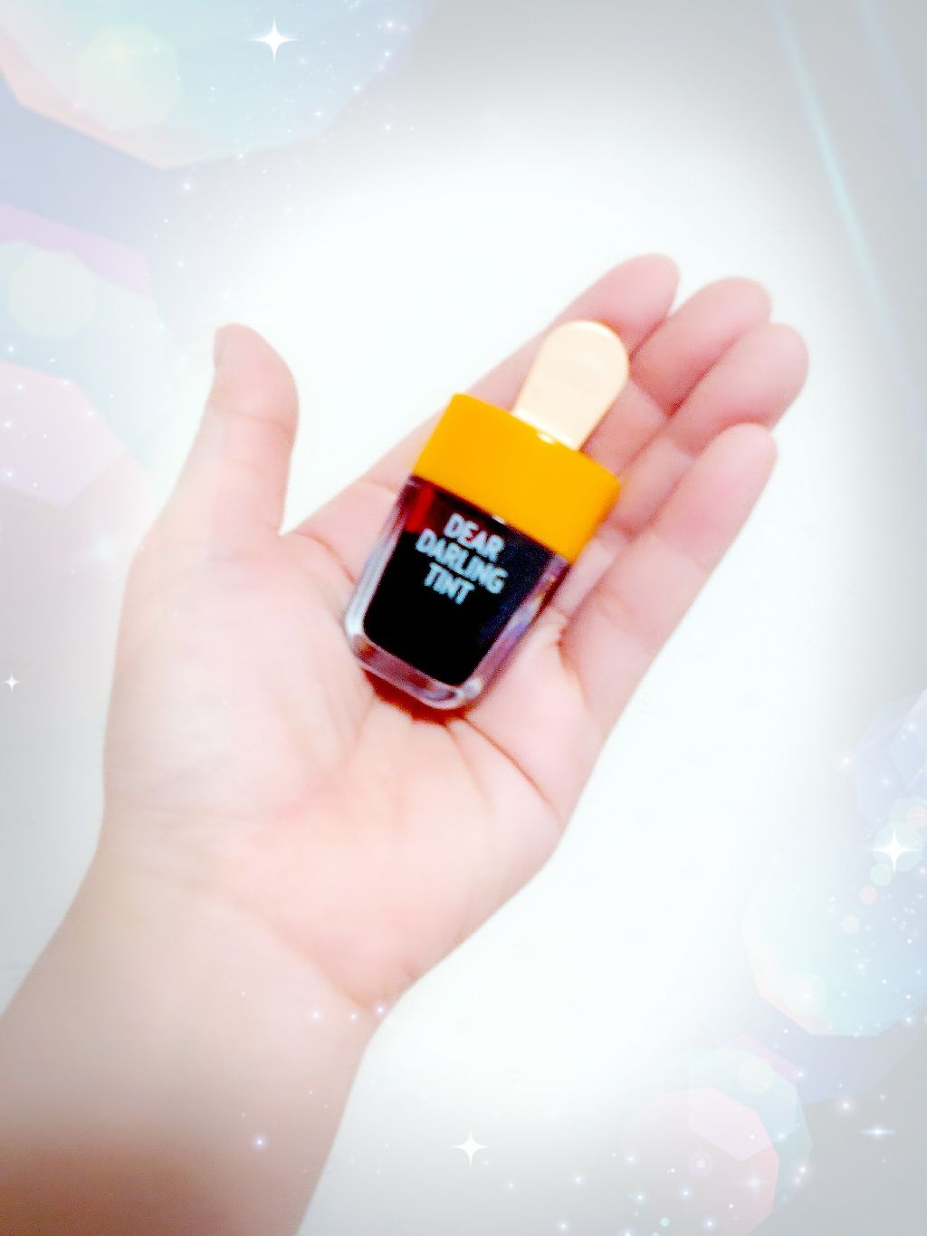 ディアダーリン ウォータージェルティント （アイスティント）/ETUDE/口紅を使ったクチコミ（2枚目）