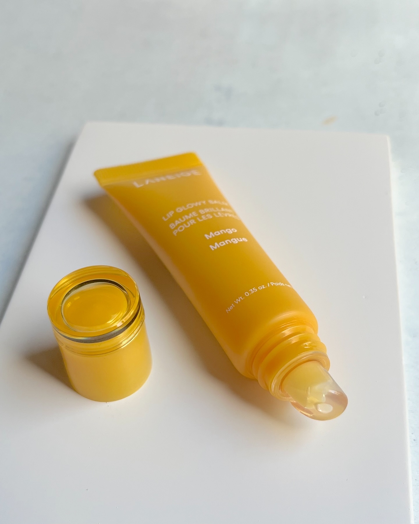 リップグロウィバーム マンゴー/LANEIGE/リップバームを使ったクチコミ（3枚目）