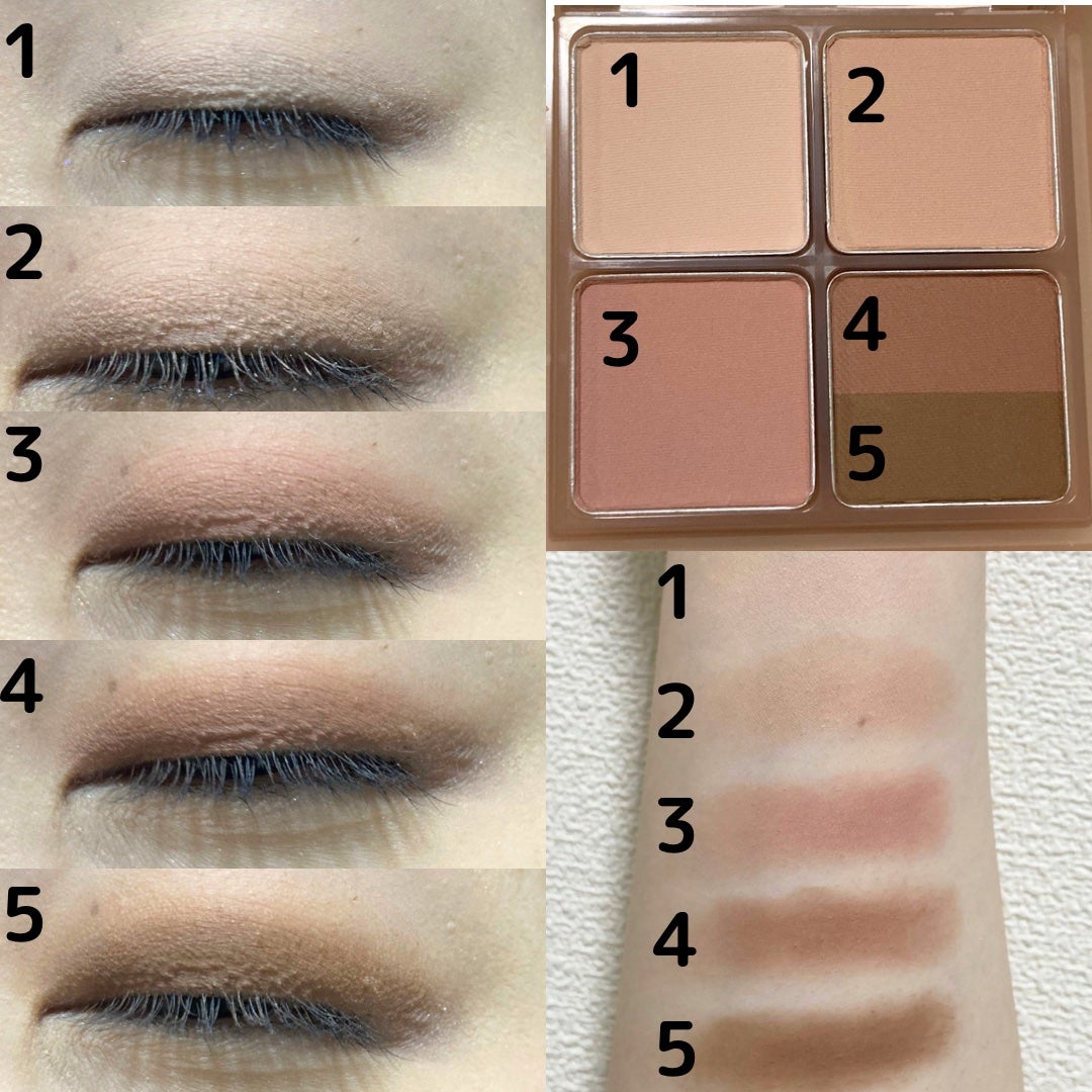 ペリペラ インク ポケット シャドウ パレット/PERIPERA/アイシャドウパレットを使ったクチコミ(2枚目)