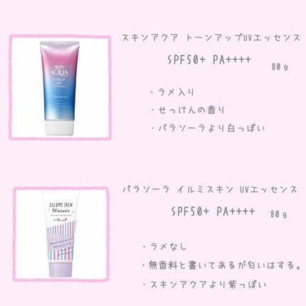 パラソーラ イルミスキンUVエッセンス(旧品)/パラソーラ/日焼け止め・UVケアを使ったクチコミ(2枚目)