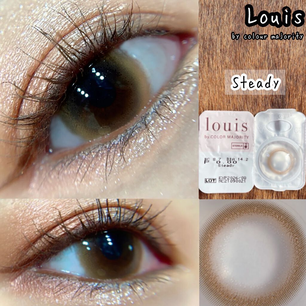 ルイ バイ カラーマジョリティー /louis by COLOR MAJORITY/カラーコンタクトレンズを使ったクチコミ（3枚目）