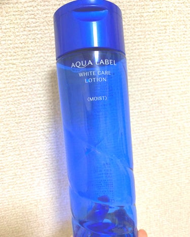 AQUA LABEL WHITE CARE LOTION 〈MOIST〉
200ml ¥1400＋税

一本使い切った感想としては

正直可もなく不可もなく😥

みずみずしい　しっとりタイプを購入して
