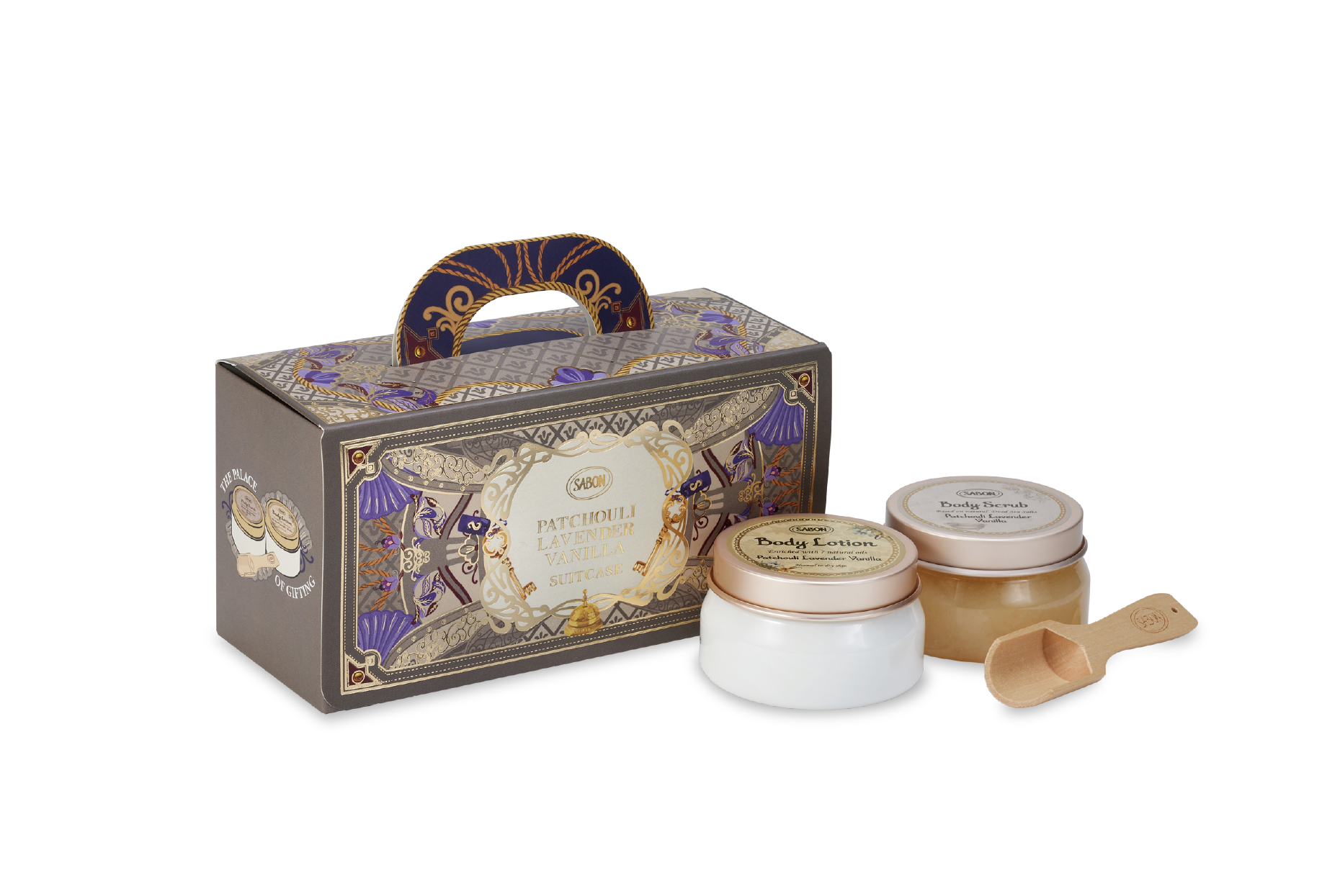 SABON スーツケースギフト パチュリ・ラベンダー・バニラ 