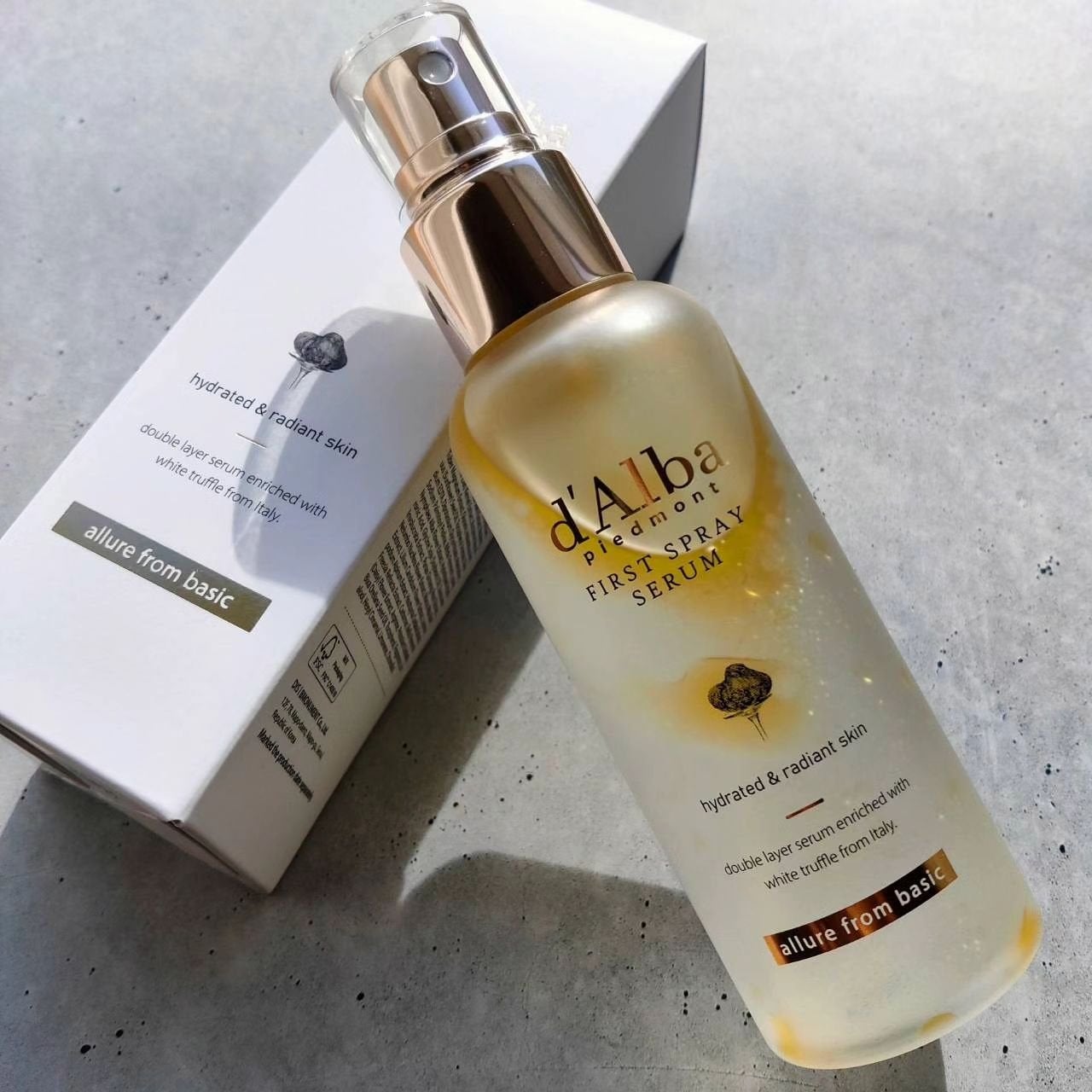 ダルバ ホワイトトリュフファーストスプレーセラム/ダルバ/ミスト状化粧水を使ったクチコミ(1枚目)