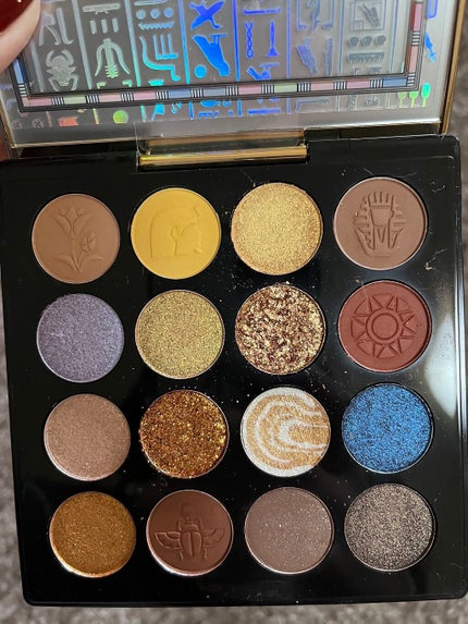 デザートメモリシリーズ 16色アイシャドウパレット/ZEESEA/アイシャドウパレットを使ったクチコミ(3枚目)