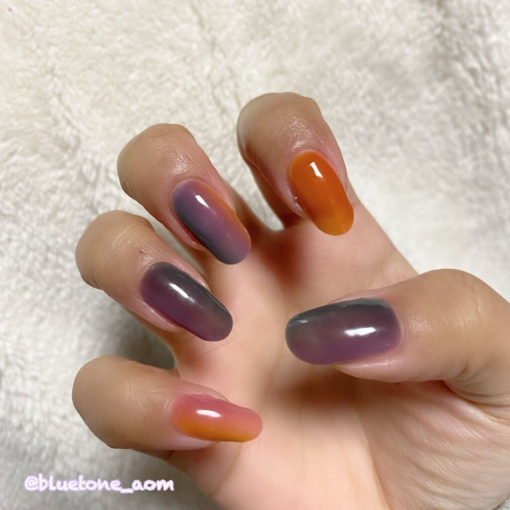 セミキュアジェルネイル(ハンド)/ohora/ネイルシールを使ったクチコミ(1枚目)