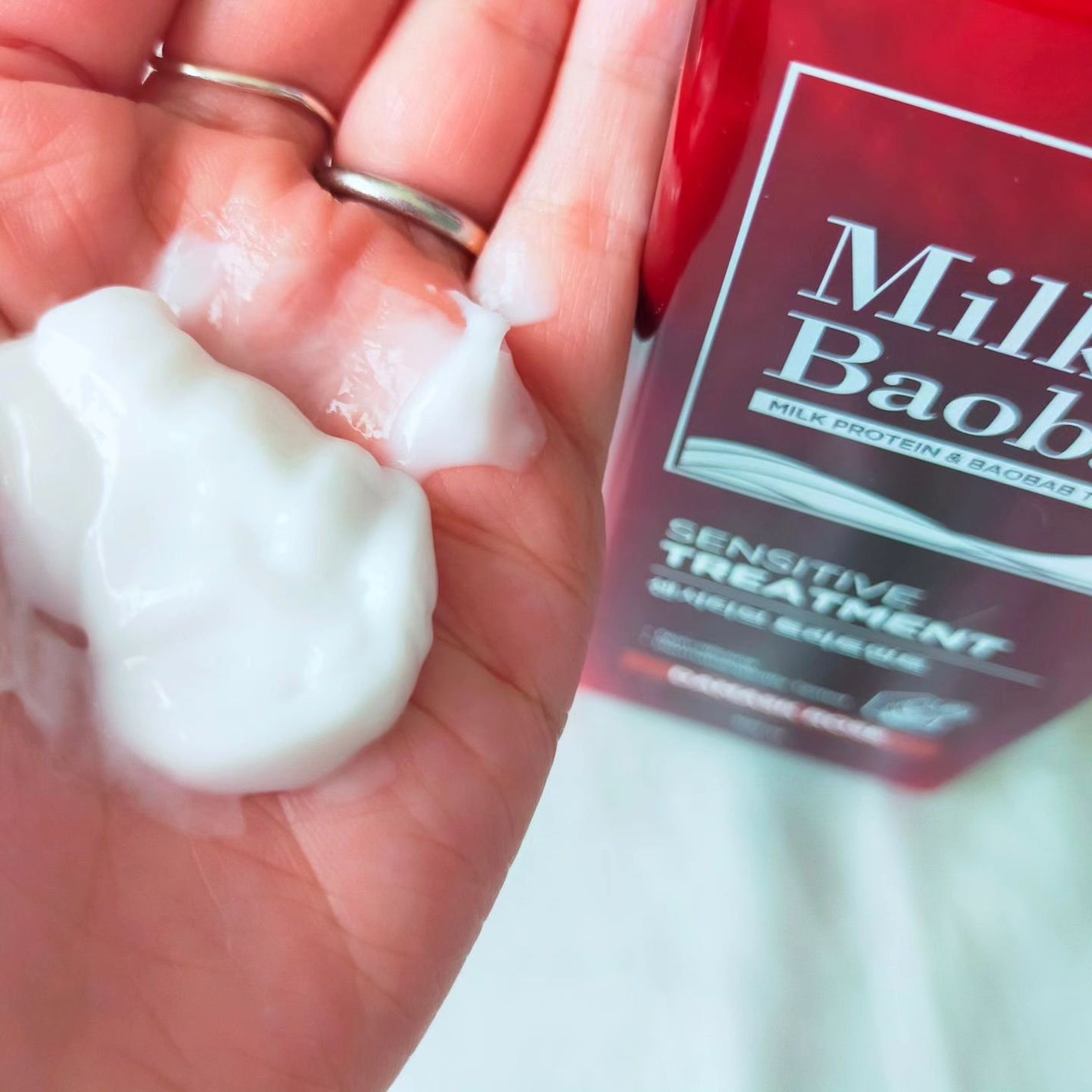 センシティブ シャンプー / トリートメント ダマスクローズ/ミルクバオバブ/市販シャンプーを使ったクチコミ(6枚目)