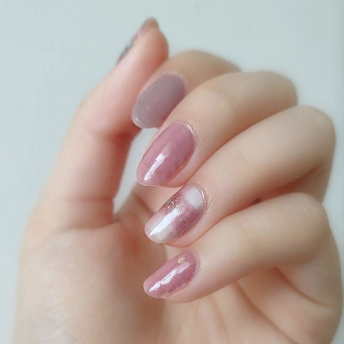 ネイルシール/Qoo10/ネイルシールを使ったクチコミ(1枚目)