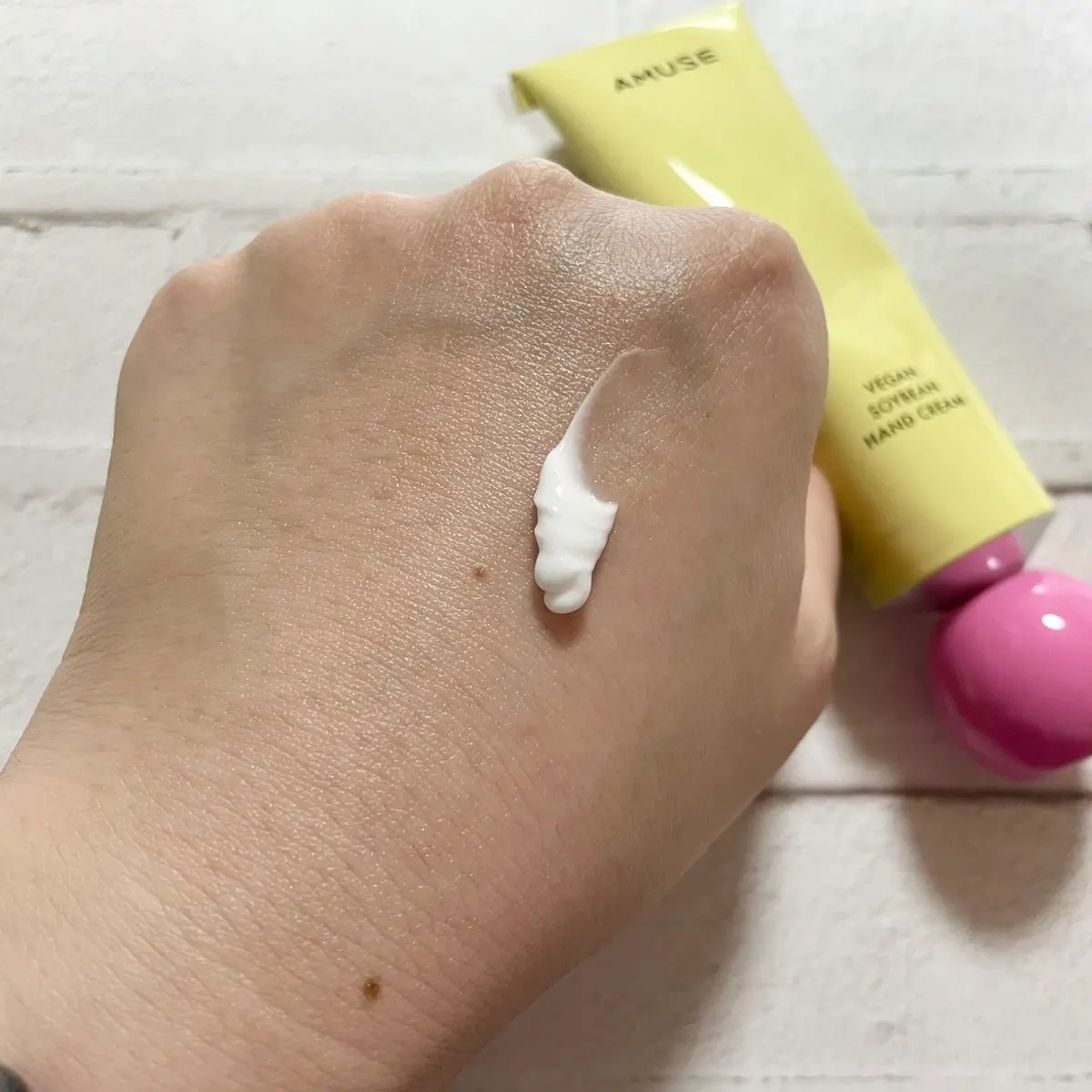 まめハンドクリーム エナジー/AMUSE/ハンドクリームを使ったクチコミ（3枚目）