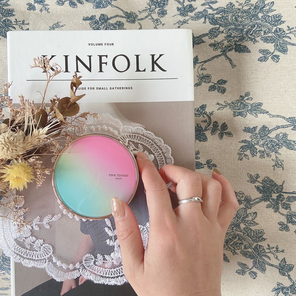 ピンクティーツリーカバークッション/APLIN/クッションファンデーションを使ったクチコミ（1枚目）