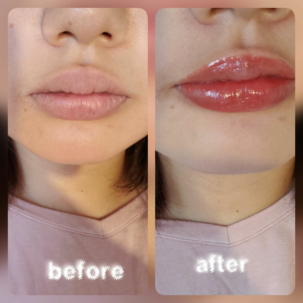 グラスティングウォーターティント/rom&nd/リップティントを使ったクチコミ(4枚目)