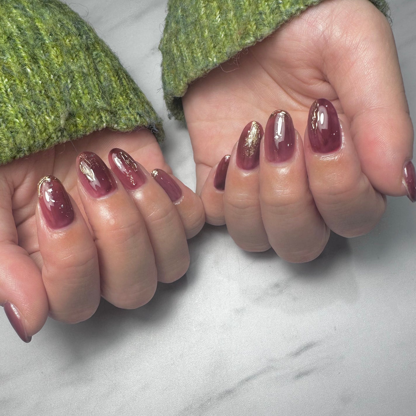 kanna on LIPS 「ボルドーニュアンス❤️𓂃𓈒おまかせで気に入って頂けて嬉しい♥️..」(3枚目)