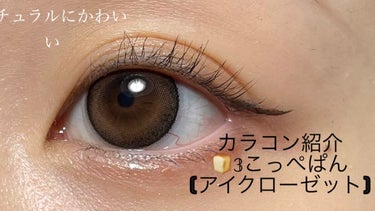 eye closet AQUA MOIST UV 1Day（アイクローゼット アクアモイストUV ワンデー） こっぺぱん【新色】/EYE CLOSET/カラーコンタクトレンズの画像