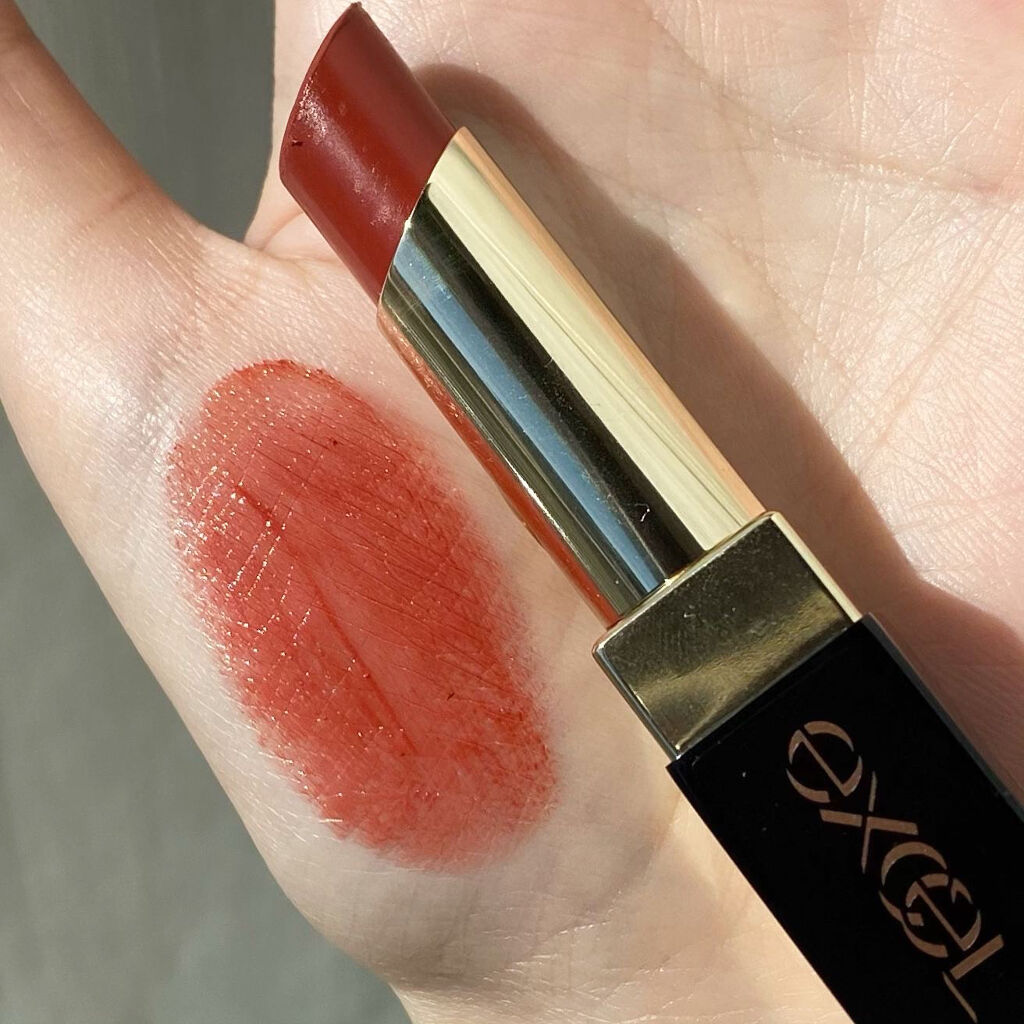 グレイズバームリップ GB12 ホットカラメル/excel/口紅を使ったクチコミ（2枚目）