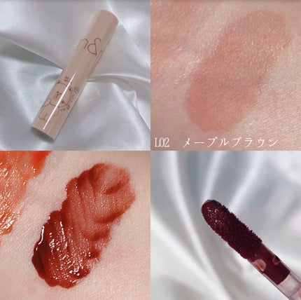 ジューシーラスティングティント/rom&nd/リップティントを使ったクチコミ(4枚目)