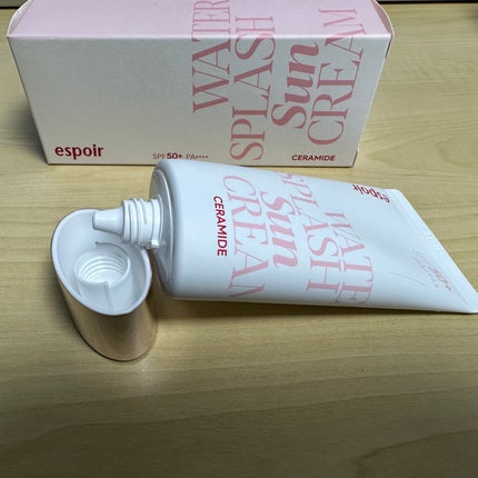 ウォータースプラッシュサンクリーム セラミド/espoir/日焼け止めクリームを使ったクチコミ(2枚目)