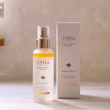 

d'Alba
ホワイトトリュフファーストスプレーセラム
100ml／税込3700円


トナー+ミスト+セラム+エッセンスを
1度に纏めて手軽に保湿+弾力ケア✨
霧のような噴射で肌を包み込み、
肌を