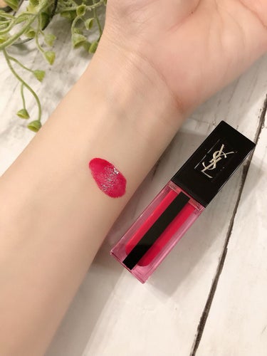 ルージュ ピュールクチュール ヴェルニ ウォーターステイン 615 ルビー ウェーブ/YVES SAINT LAURENT BEAUTE/口紅を使ったクチコミ（1枚目）