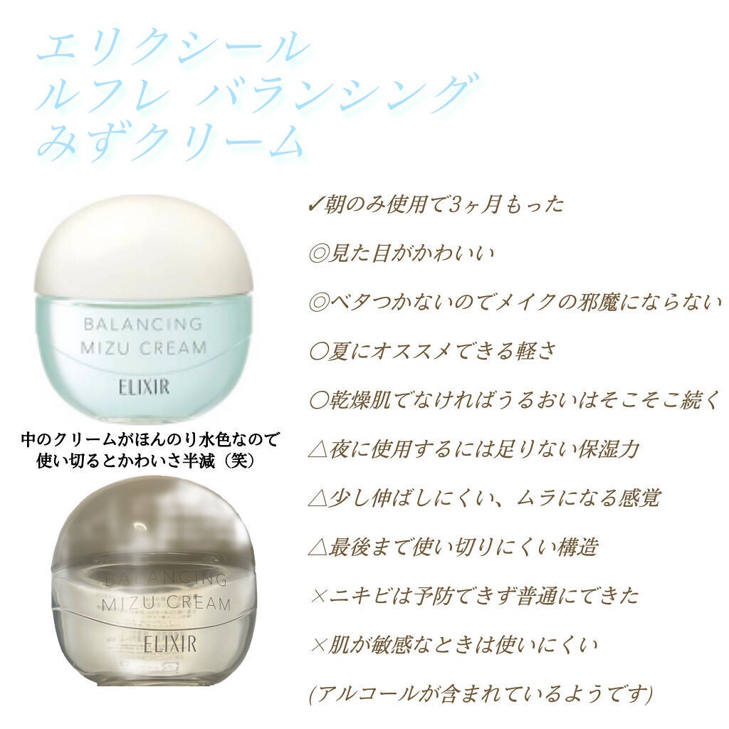エリクシール ルフレ バランシング みずクリーム/エリクシール/フェイスクリームを使ったクチコミ(3枚目)