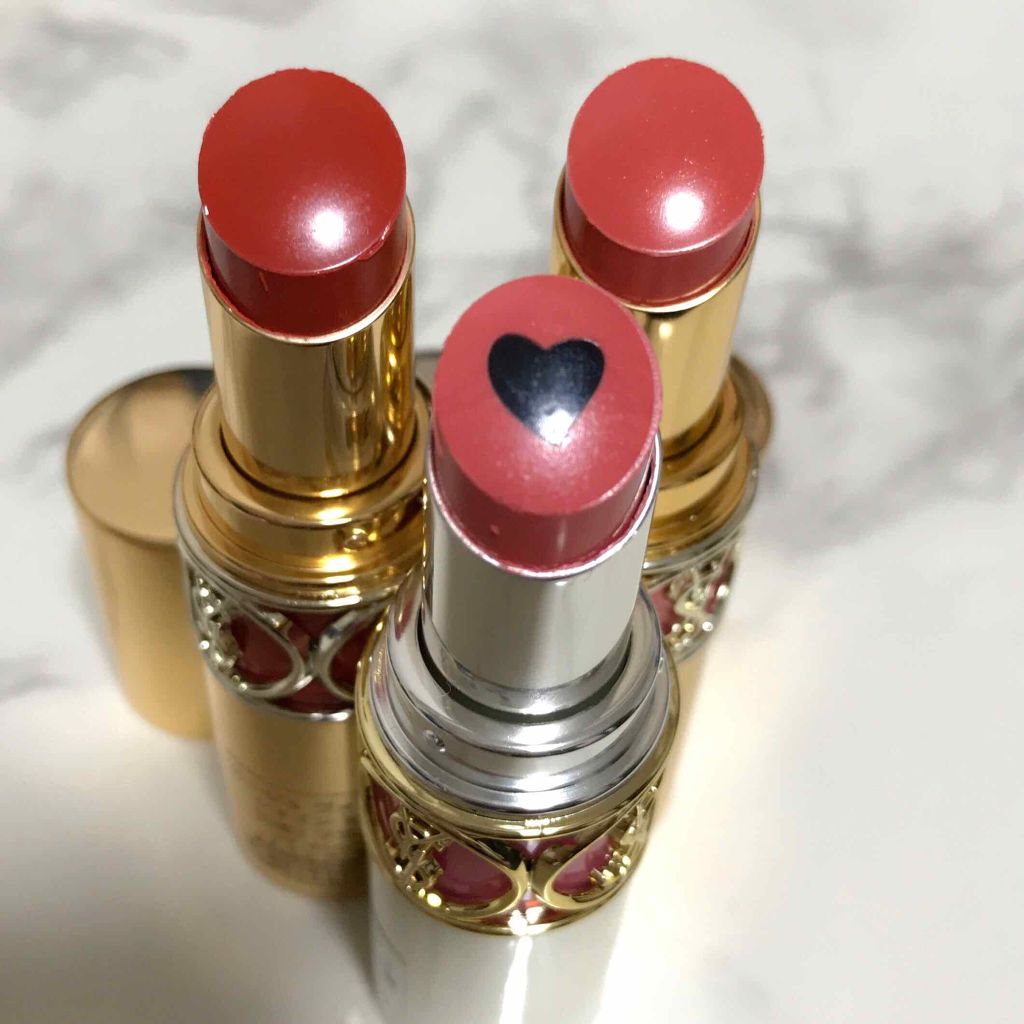 ルージュ ヴォリュプテ シャイン/YVES SAINT LAURENT BEAUTE/口紅を使ったクチコミ(4枚目)