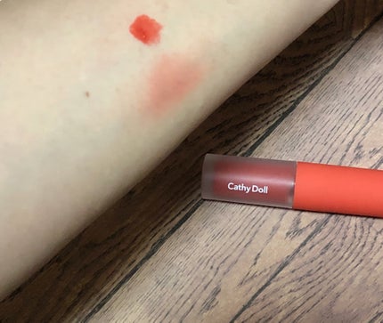 リップアンドチーク ヌードマットティント/CathyDoll/リップティントを使ったクチコミ(4枚目)