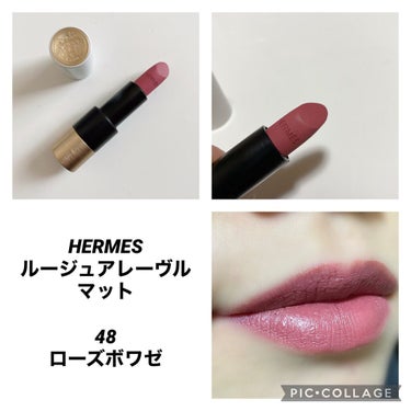 エルメス 〈ルージュ・エルメス〉 ルージュ ア レーヴル マットのクチコミ「商品名💄
HERMES エルメス
ルージュアレーヴルマット

カラー💄
48 ローズボワゼ

.....」（1枚目）