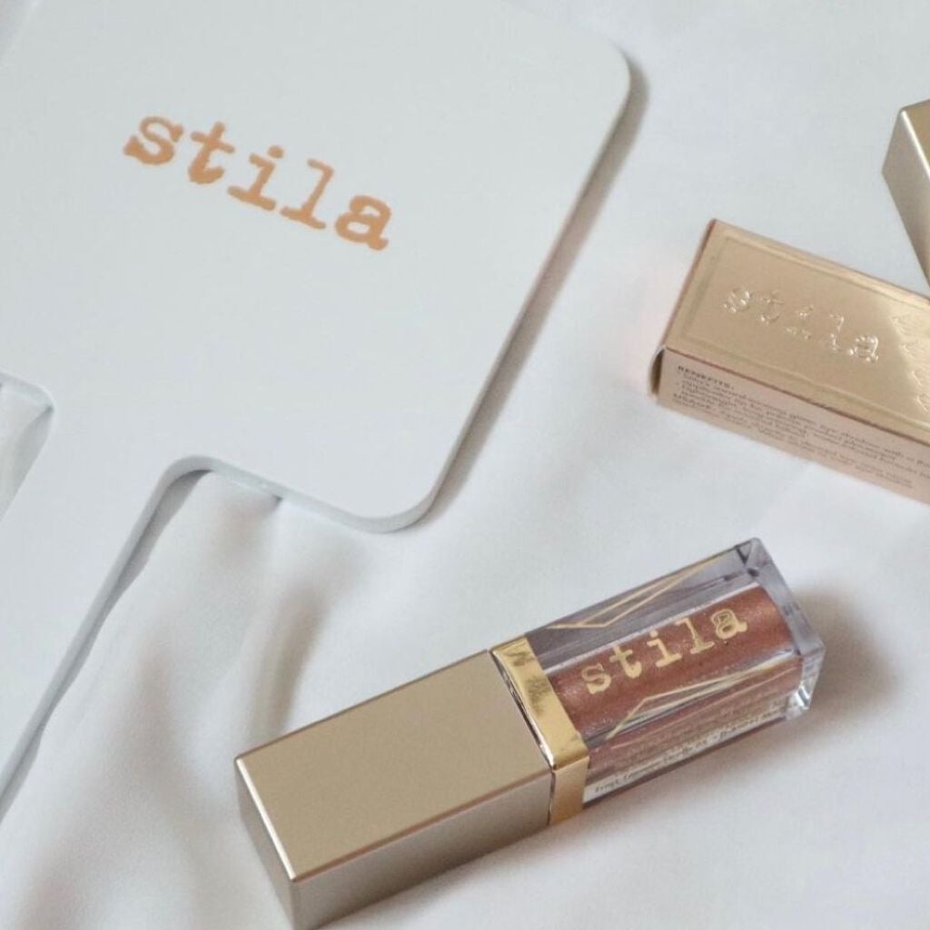 グリッター&グロウ リキッドアイシャドウ/stila/グリッターを使ったクチコミ(2枚目)