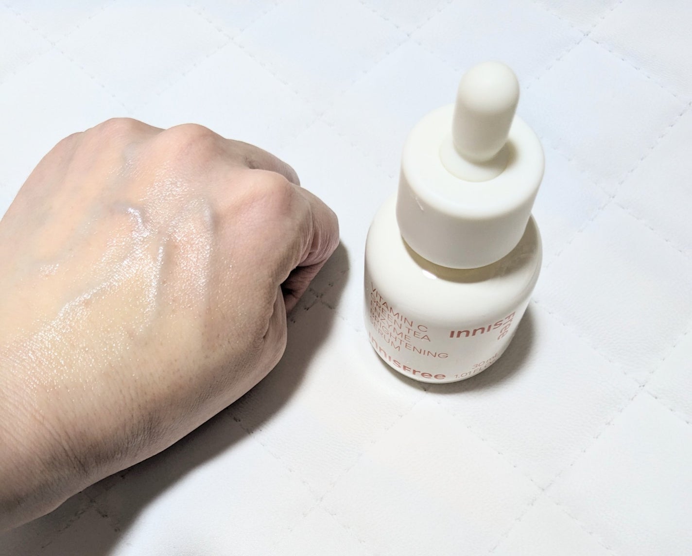 ビタC グリーンティーエンザイム ブライト セラム/innisfree/美容液を使ったクチコミ(4枚目)