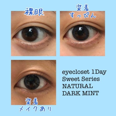 eye closet １day SweetSeries "Girly"（アイクローゼットワンデースウィートシリーズ ガーリー） Dark Mint/EYE CLOSET/ワンデー（１DAY）カラコンを使ったクチコミ（3枚目）