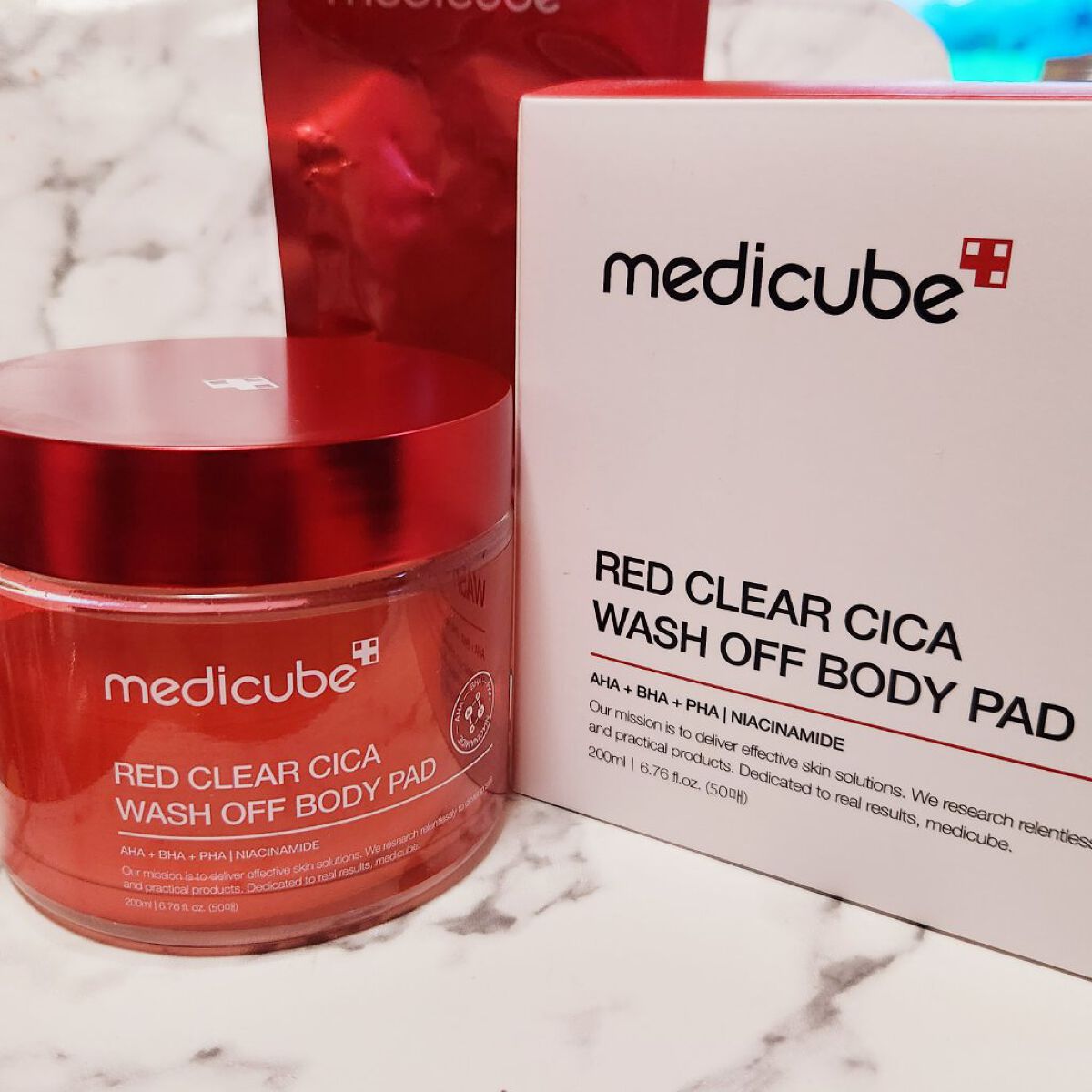 レッドシカ洗い流すボディパッド/MEDICUBE/ボディシートを使ったクチコミ（1枚目）