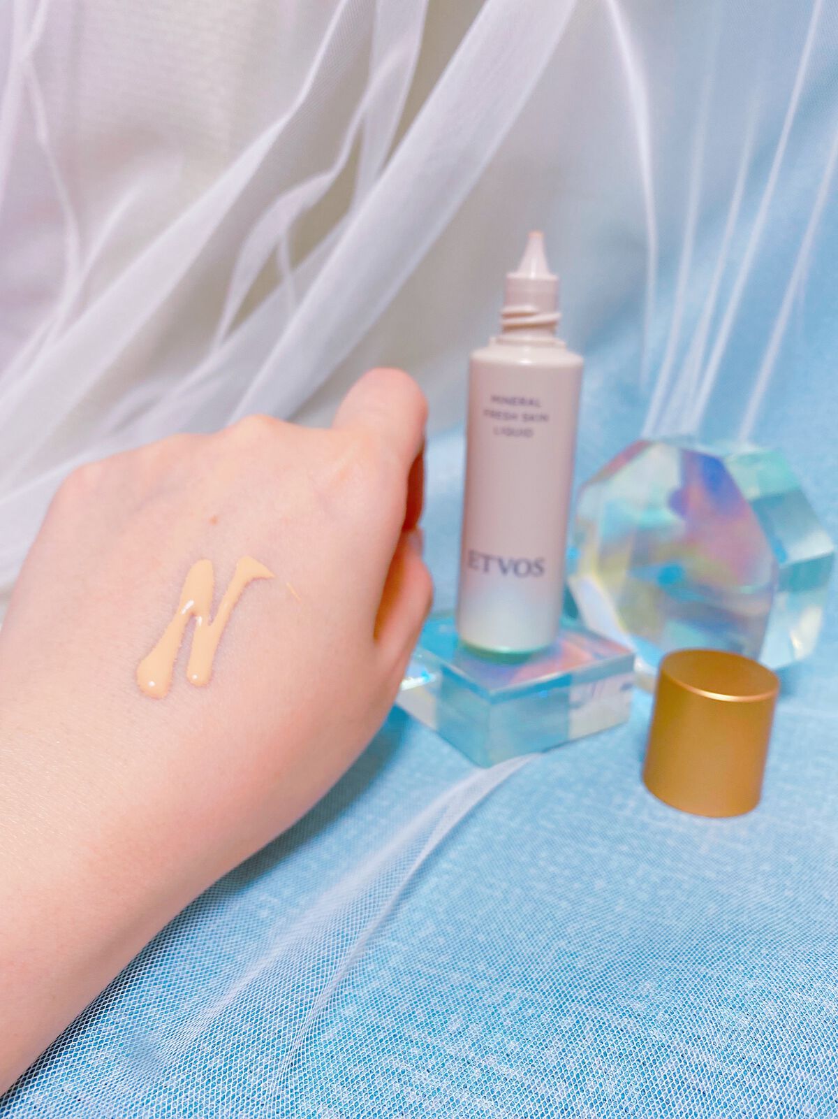 ミネラルフレッシュスキンリキッド/エトヴォス/リキッドファンデーションを使ったクチコミ(4枚目)