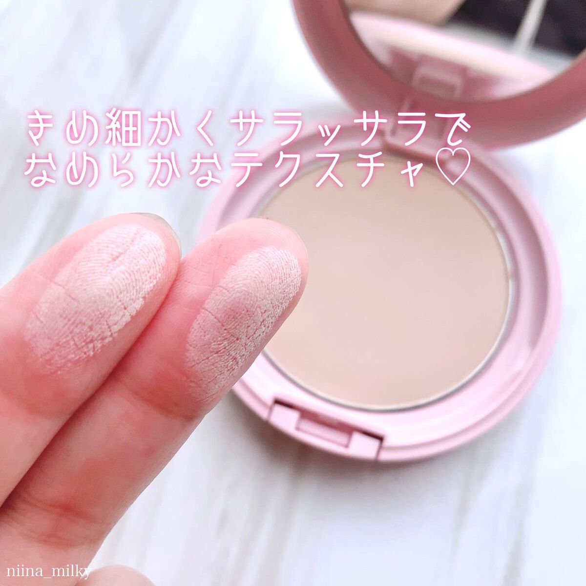 フェイス パウダー 02 ピンクオークル/DAISY DOLL by MARY QUANT/プレストパウダーを使ったクチコミ（3枚目）