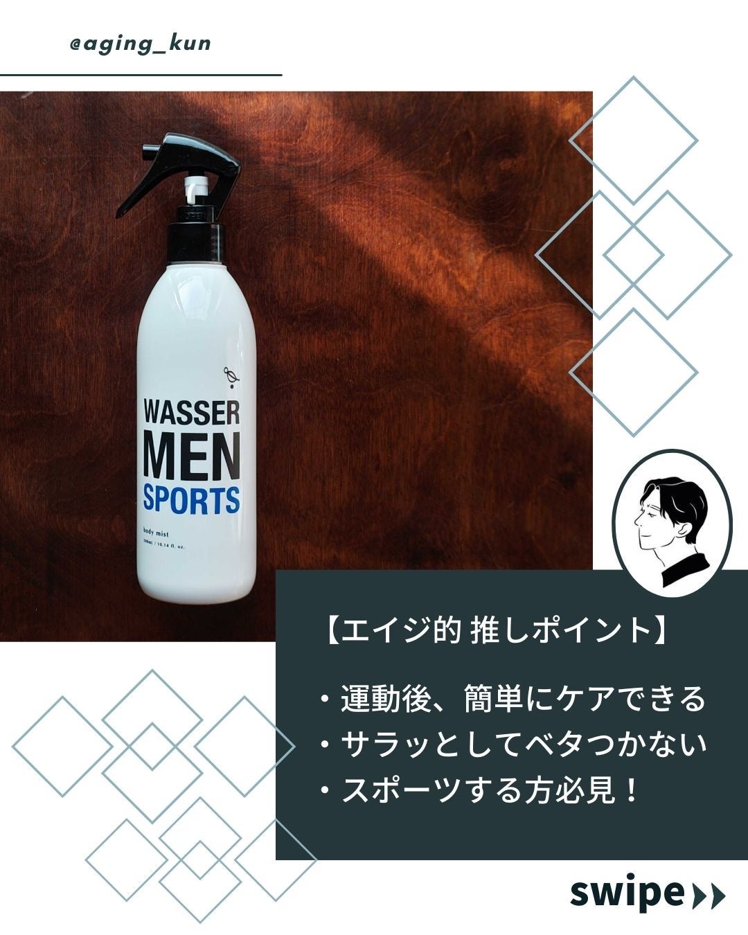 スポーツボディミスト/バッサメン/ボディローションを使ったクチコミ(3枚目)