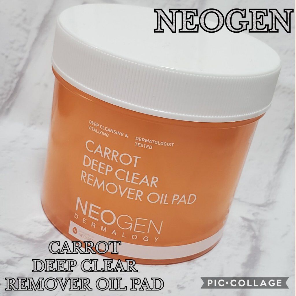 キャロットディープクリアリムーバーオイルパッド/NEOGEN/トナーパッドを使ったクチコミ（1枚目）