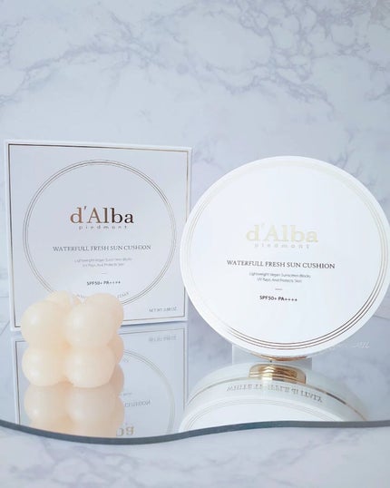 ウォータフルフレッシュサンクッション/ダルバ/日焼け止めローションを使ったクチコミ(1枚目)