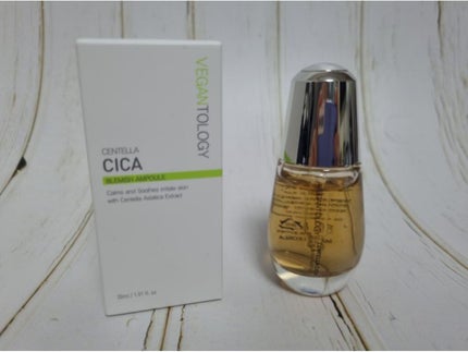 VEGAN TOLOGY CENTELLA CICACARE BLAMISH AMPOULEのクチコミ「こんにちは
最近ビーガン商品の化粧品達が本当に多いですよね。
歳をとればとるほど敏感になっ.....」(2枚目)