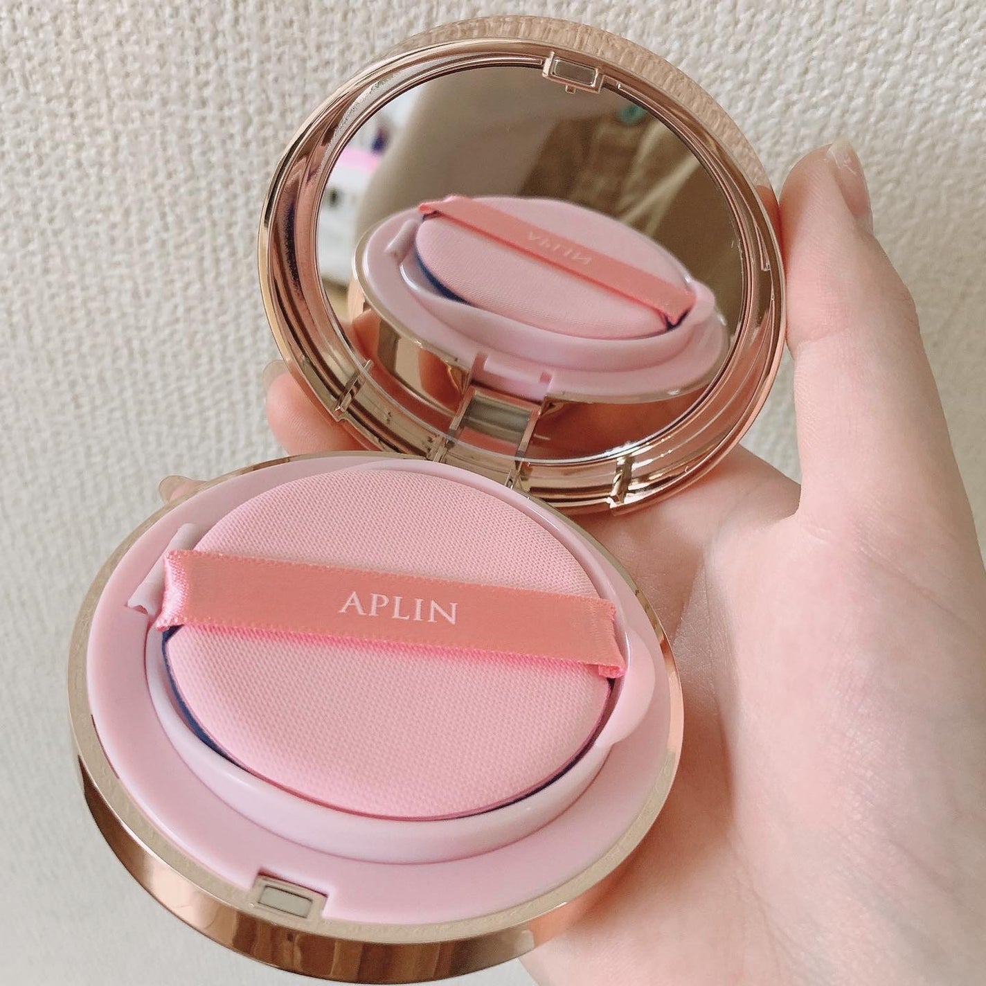 ピンクティーツリーカバーアップグロウクッション/APLIN/クッションファンデーションを使ったクチコミ(4枚目)