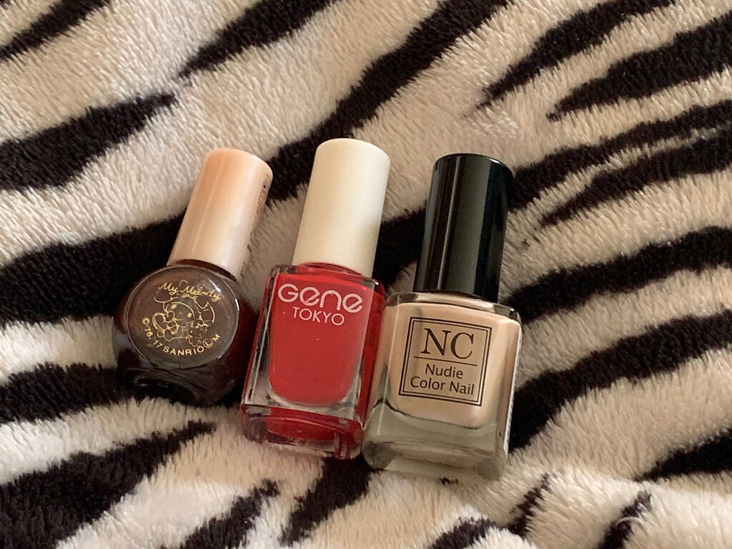 マイメロ ネイル/DAISO/マニキュアを使ったクチコミ(4枚目)