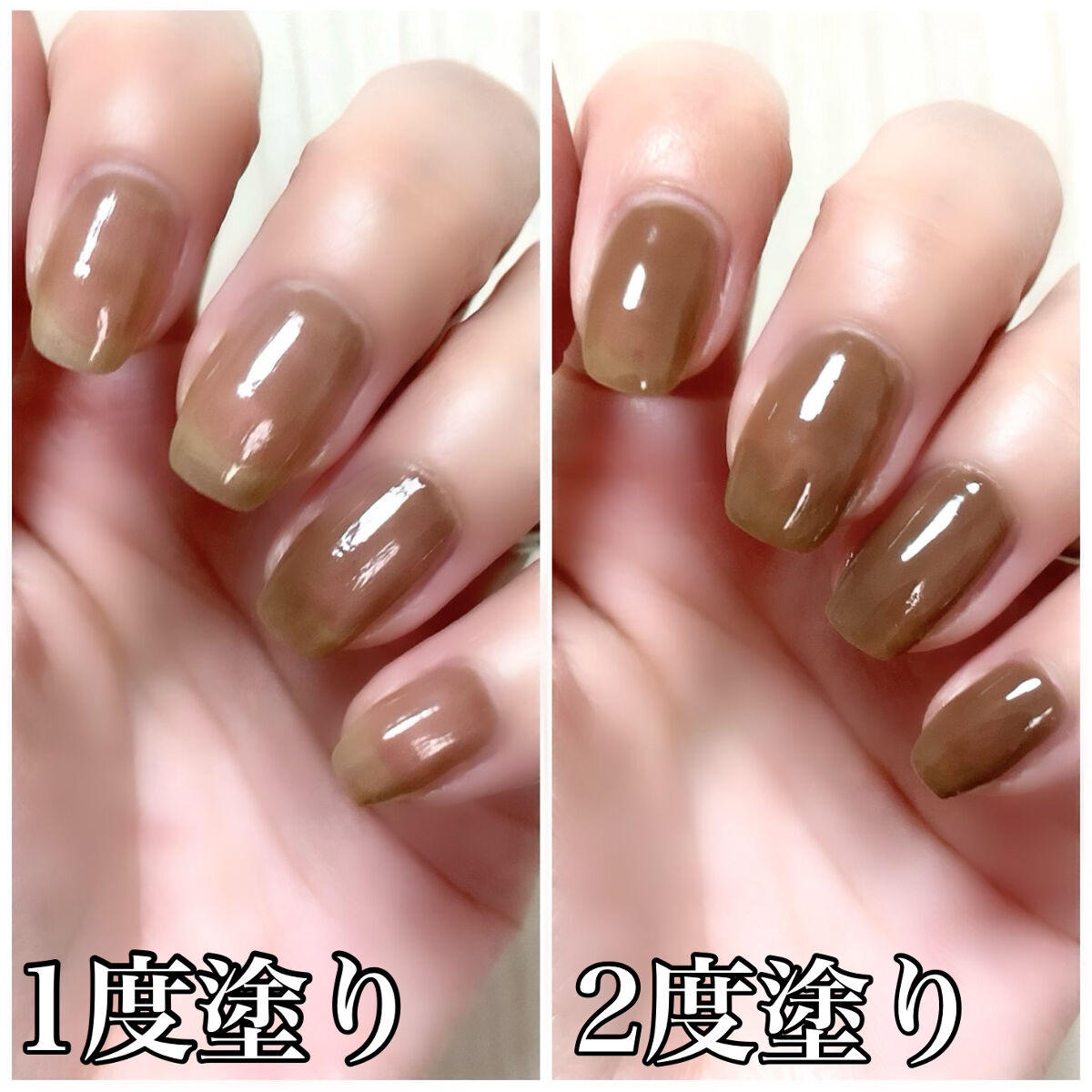 カラフルネイルズ N72 マロングラッセ/キャンメイク/マニキュアを使ったクチコミ（3枚目）