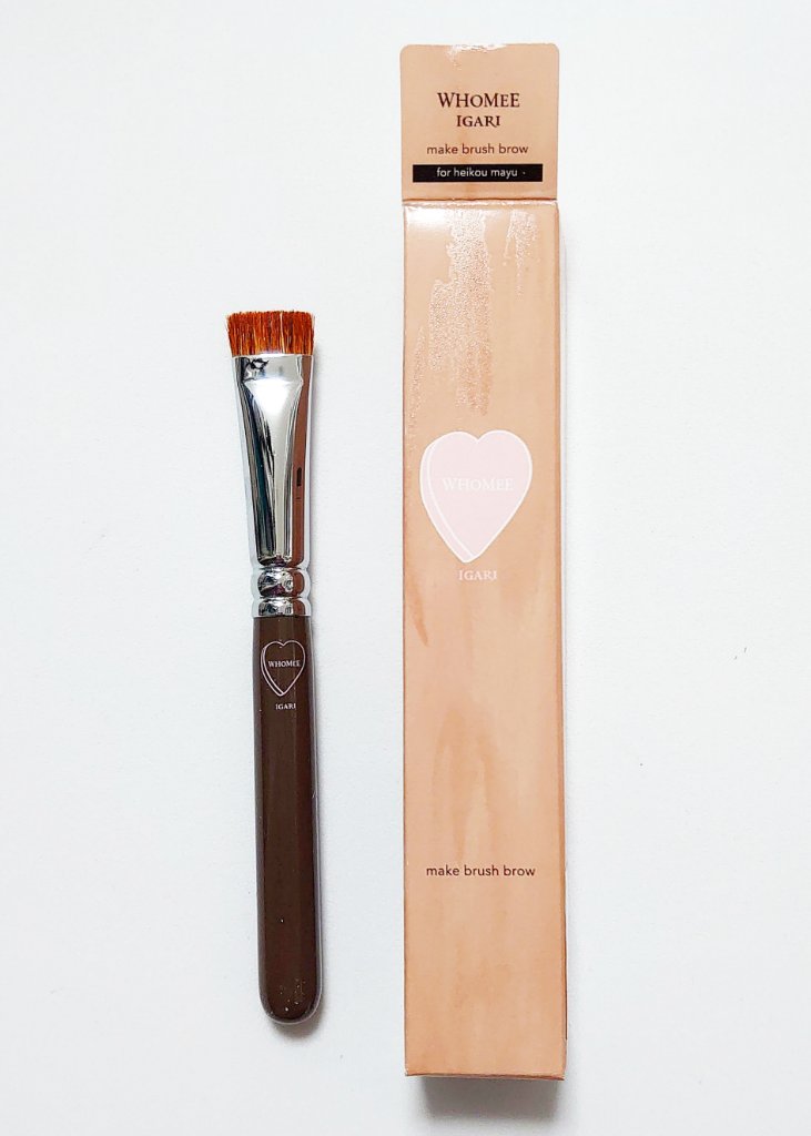 平行眉ブラシ　熊野筆/WHOMEE/メイクブラシを使ったクチコミ（1枚目）
