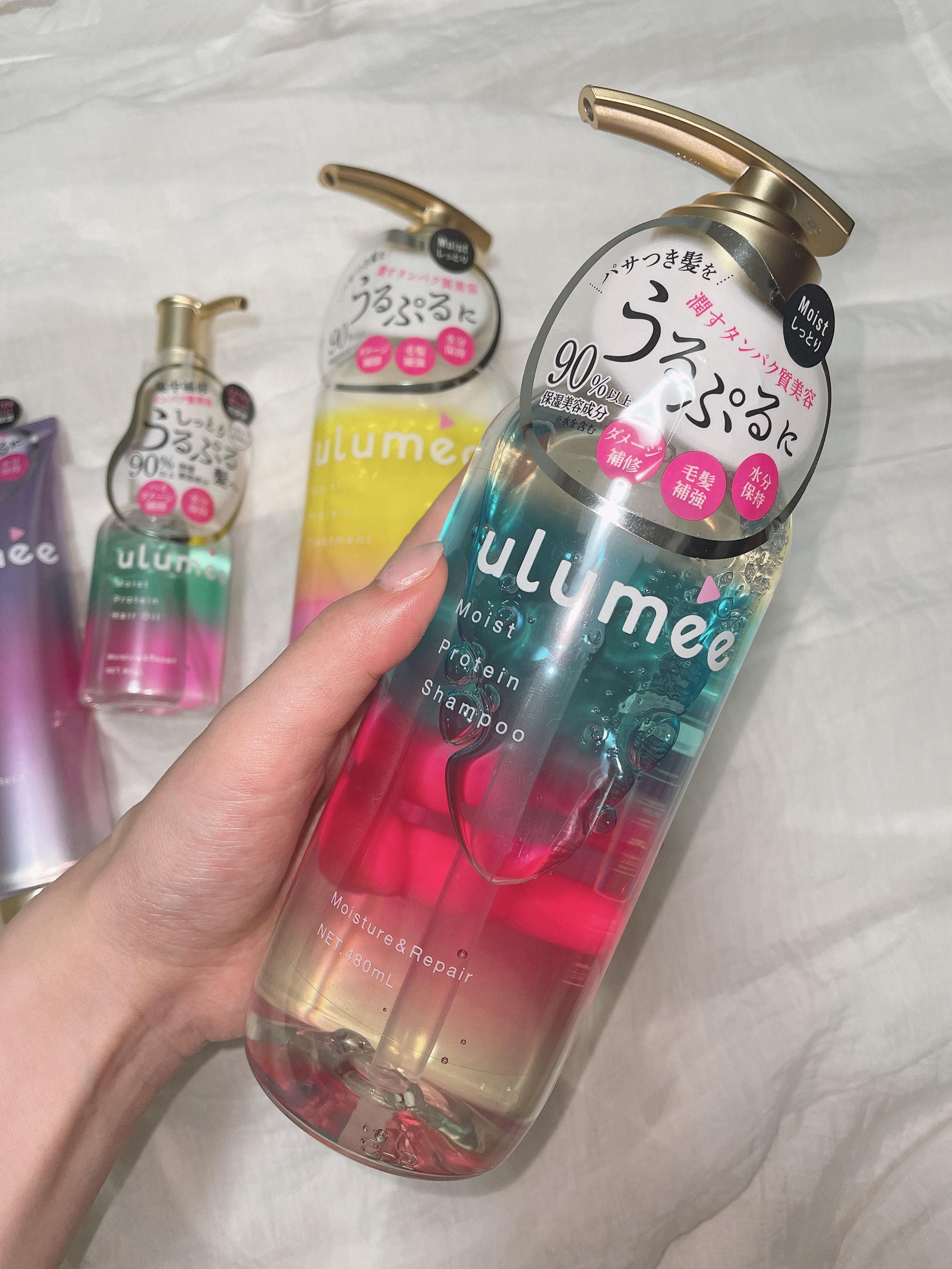 モイストプロテイン ヘアマスク/ulumee/ヘアマスク・ヘアパックを使ったクチコミ（2枚目）