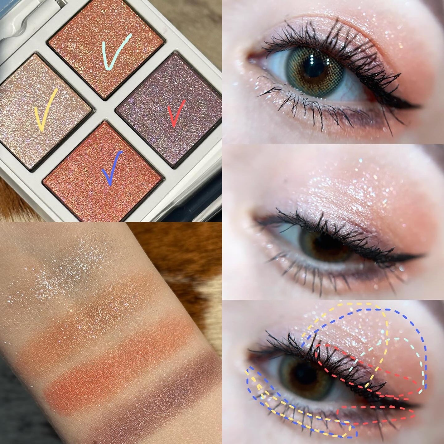 アディクション ザ アイシャドウ パレット “アウト オブ ユア シェル”/ADDICTION/アイシャドウパレットを使ったクチコミ(5枚目)