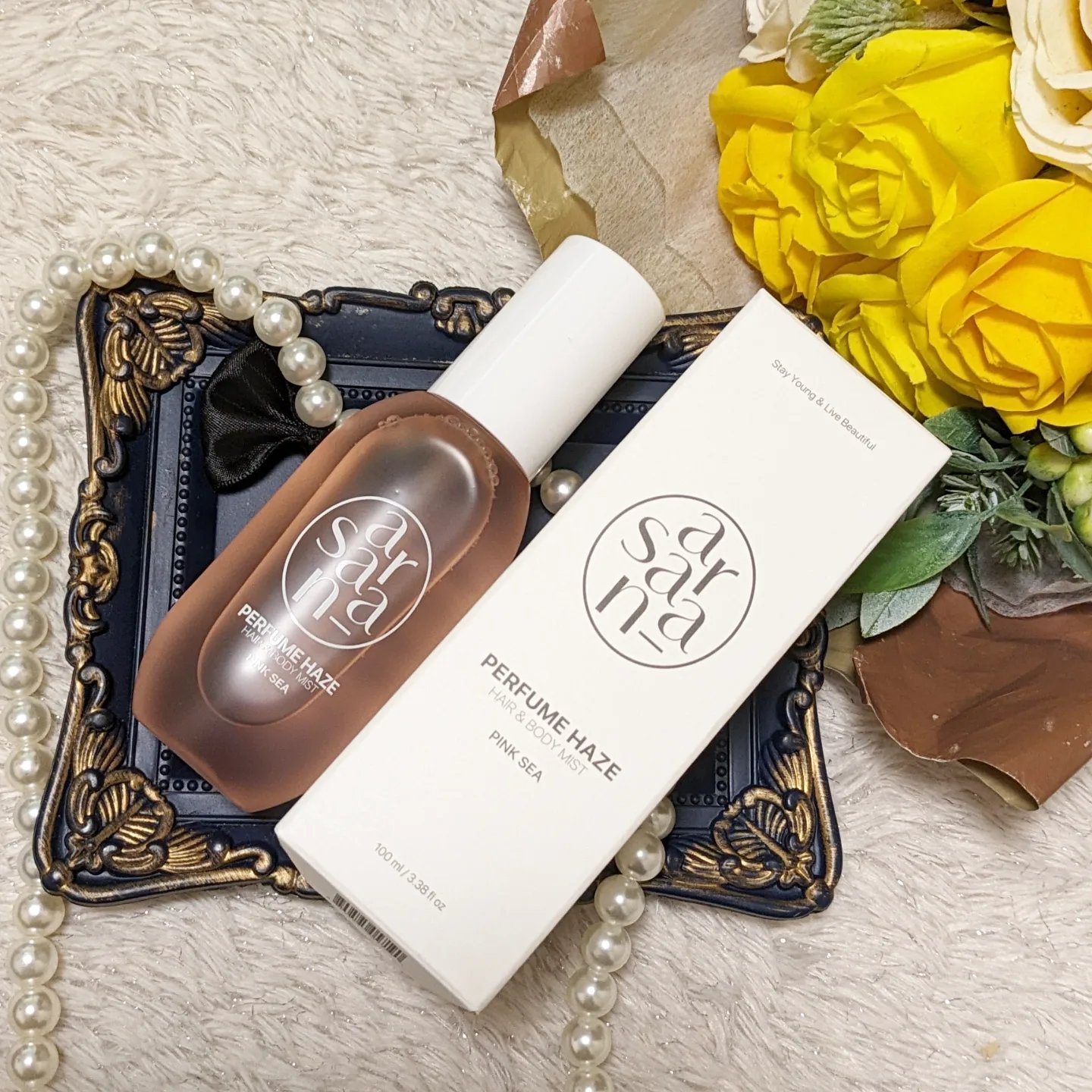 パフュームヘイズ ヘア&ボディミスト ピンクシー/SARANARA/ヘアミストを使ったクチコミ（3枚目）