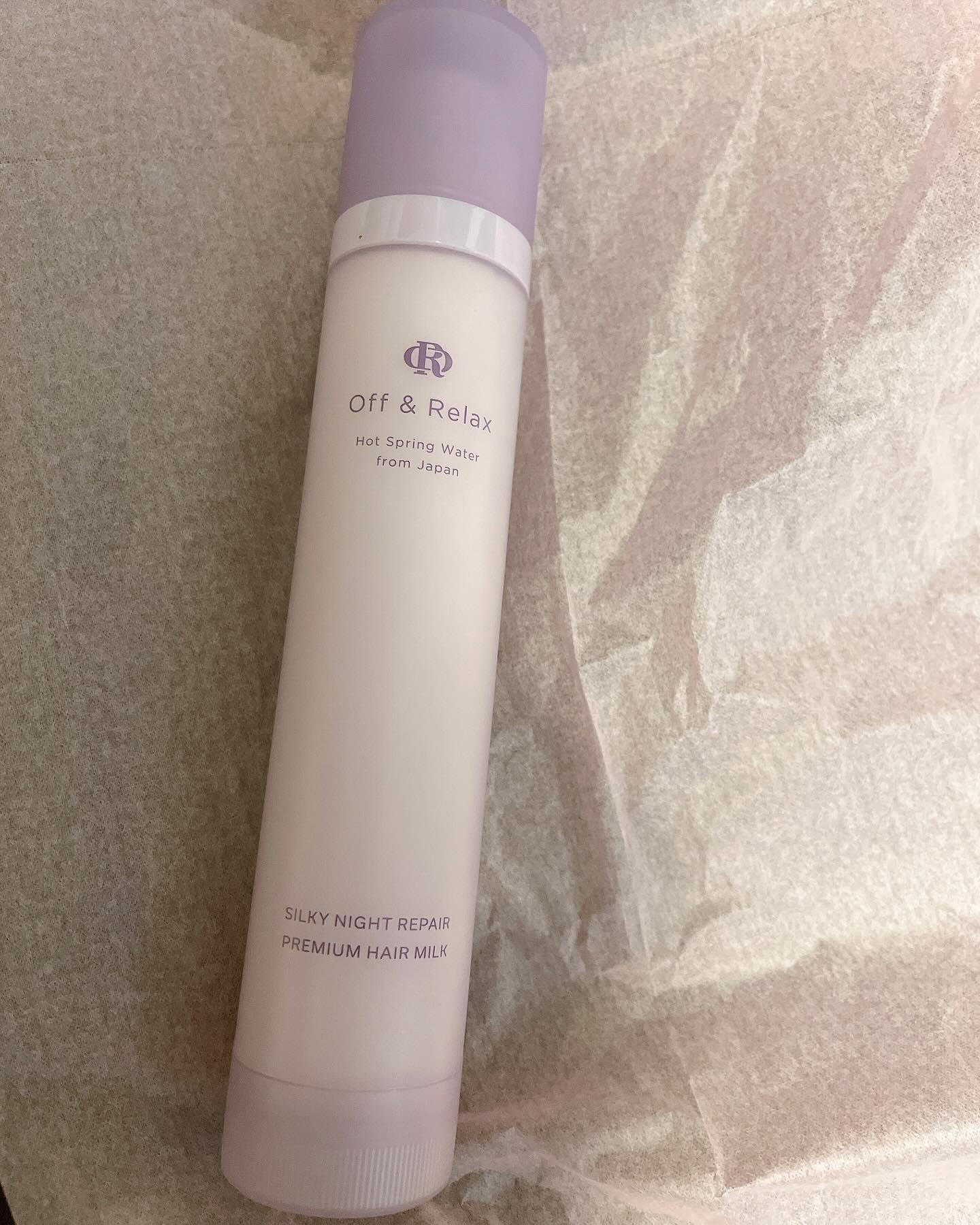 ＯＲシルキーナイトリペアプレミアムヘアミルク/Off&Relax/ヘアミルクを使ったクチコミ（1枚目）