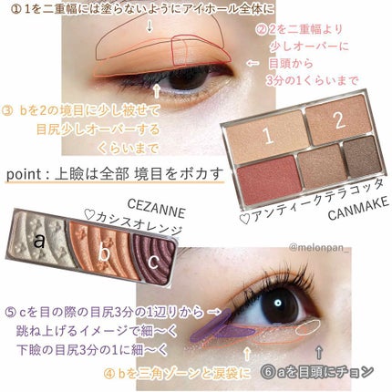 パーフェクトマルチアイズ/キャンメイク/アイシャドウパレットを使ったクチコミ(2枚目)