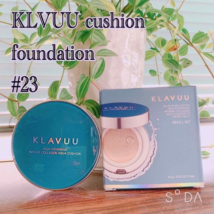 ブルーパールマリンコラーゲンアクアクッション/KLAVUU/クッションファンデーションを使ったクチコミ(1枚目)