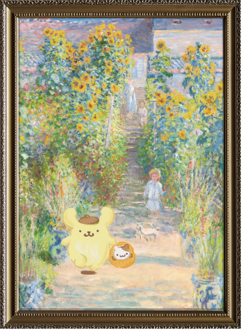 絵画アイシャドウパレット 05 画家の庭 ポムポムプリン コラボ