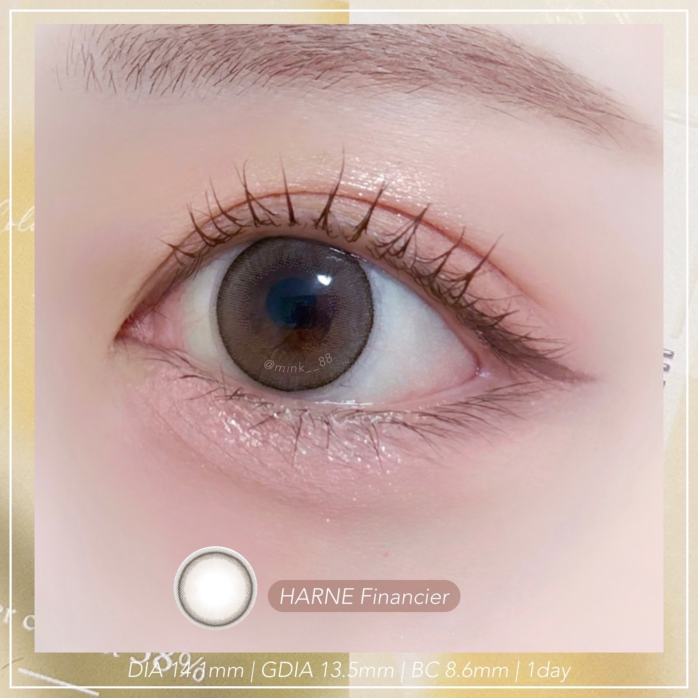 HARNE 1day/HARNE/ワンデー（１DAY）カラコンを使ったクチコミ（3枚目）