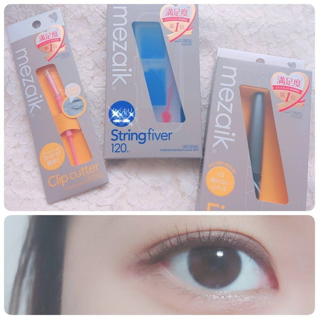 ストリングファイバー120<下地&カッター付き>ディープタイプ 120本入/メザイク/二重まぶた用アイテムを使ったクチコミ(1枚目)
